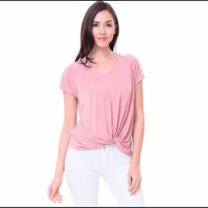 Premium modal top with twist detail